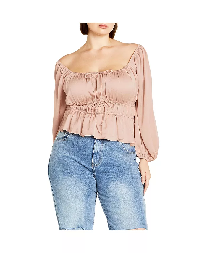 Топ Ясмин больших размеров CITY CHIC, золотой
Топ Ясмин больших размеров CITY CHIC, золотой