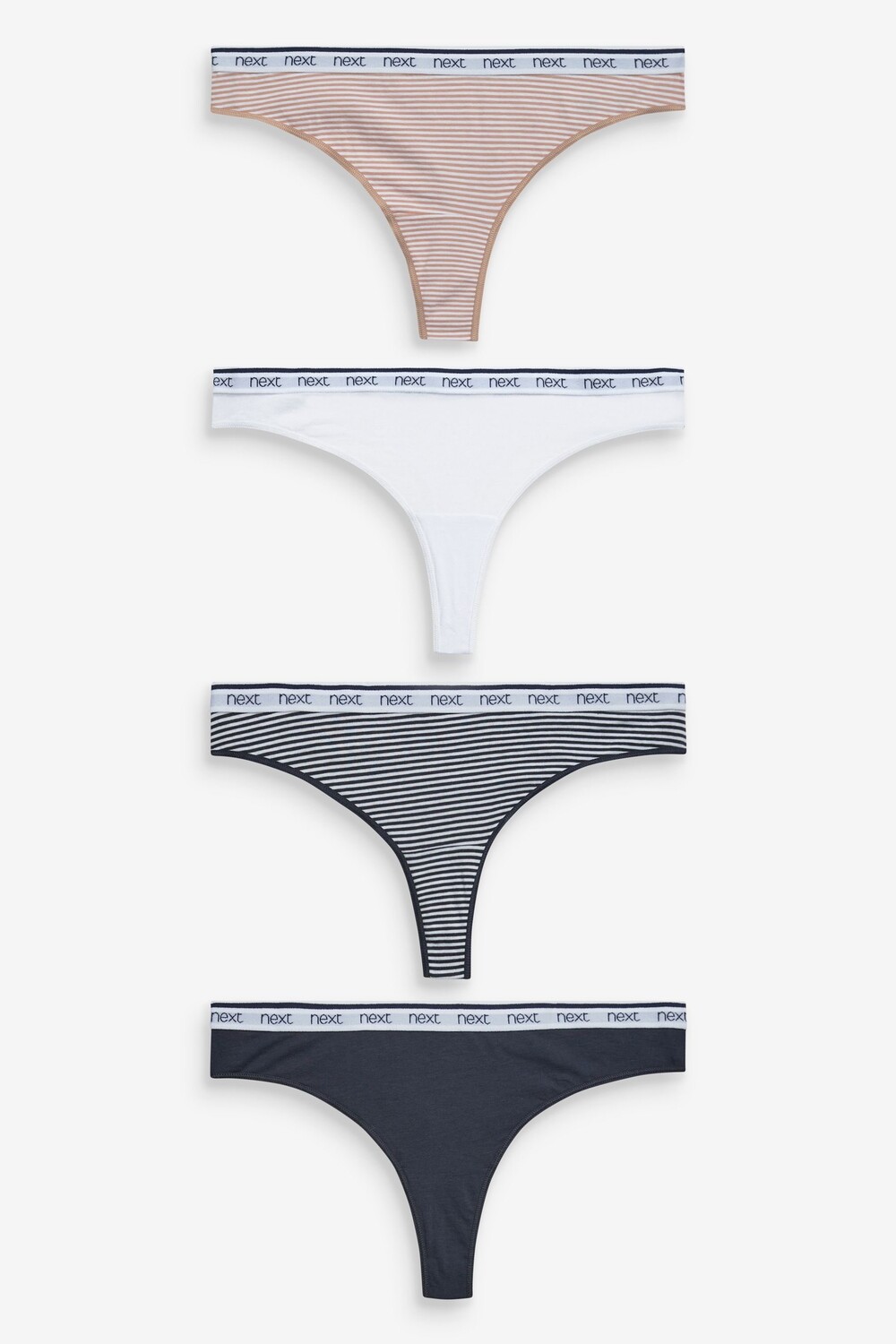 4 пары трусиков с логотипом из высококачественного хлопка Next, розовый 
4 пары трусиков с логотипом из высококачественного хлопка Next, розовый