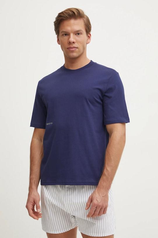 Хлопковая пижамная футболка United Colors Of Benetton, темно-синий
Хлопковая пижамная футболка United Colors Of Benetton, темно-синий
