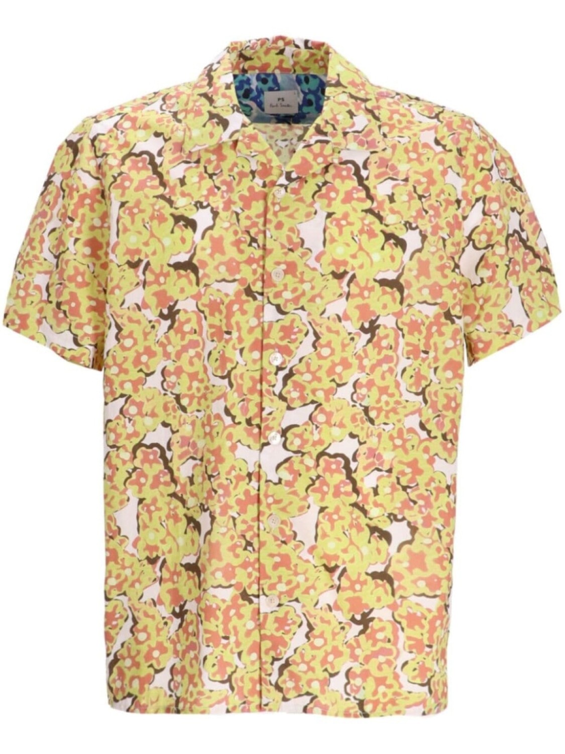 PS Paul Smith разноцветная хлопковая рубашка, желтый
PS Paul Smith разноцветная хлопковая рубашка, желтый