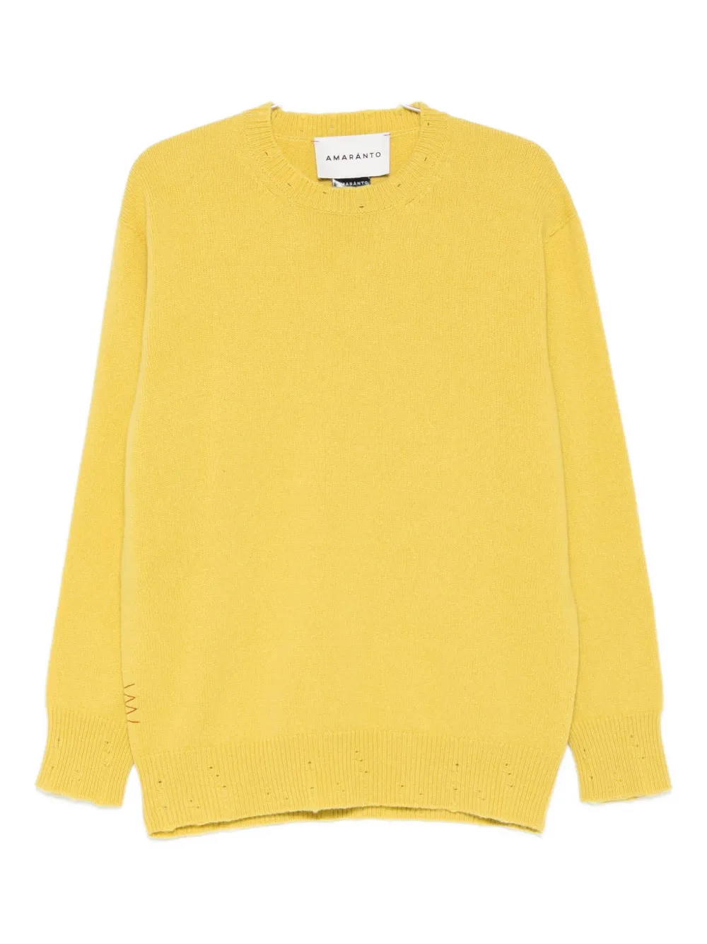 Свитер с ребристой отделкой Amaranto, желтый
Свитер с ребристой отделкой Amaranto, желтый