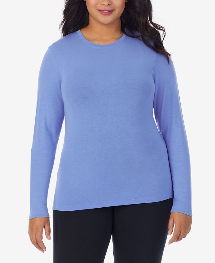 Мягкая одежда больших размеров и эластичный топ с длинными рукавами Cuddl Duds, синий
Мягкая одежда больших размеров и эластичный топ с длинными рукавами Cuddl Duds, синий