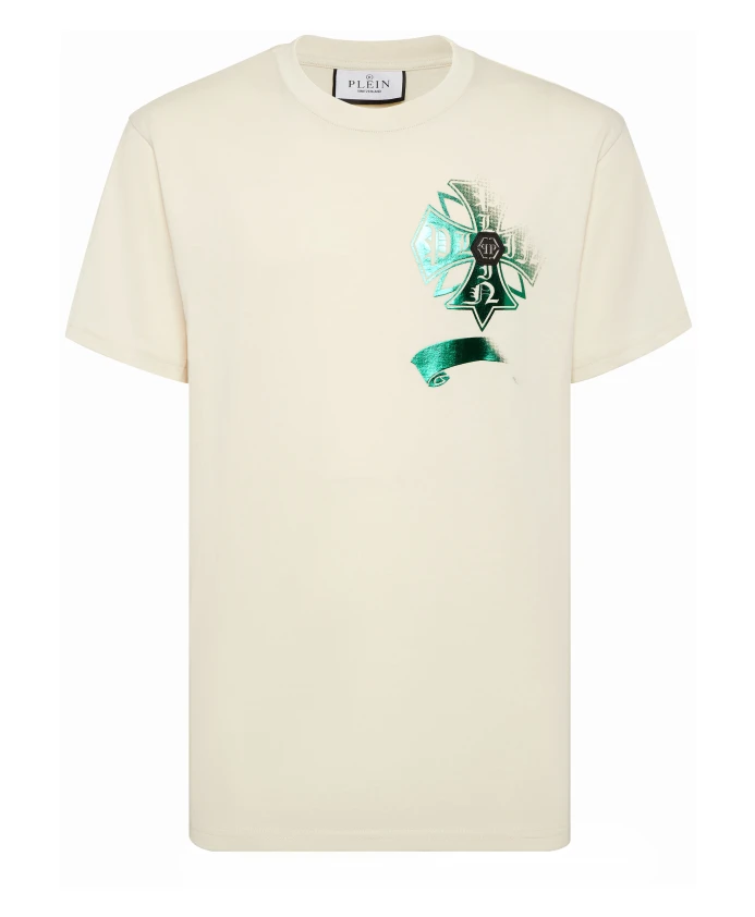 Выстиранная футболка с круглым вырезом, поврежденный герб Philipp Plein, бежевый
Выстиранная футболка с круглым вырезом, поврежденный герб Philipp Plein, бежевый