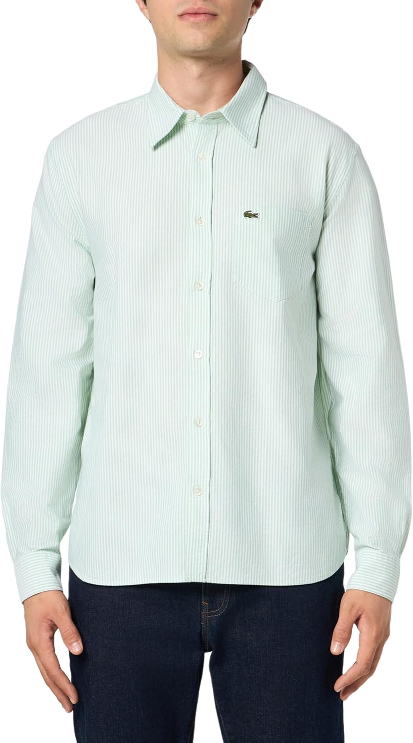Lacoste мужская рубашка с длинным рукавом в полоску, regular fit, из основной коллекции, White/Liamone Pocket
Lacoste мужская рубашка с длинным рукавом в полоску, regular fit, из основной коллекции, White/Liamone Pocket