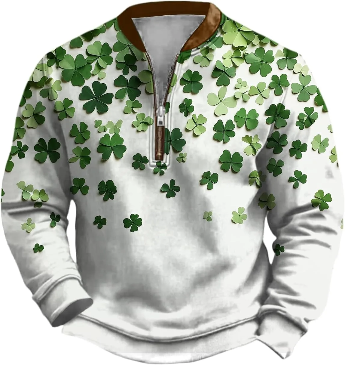 Свитшот St Paddys Day мужской 2026 Casual с длинным рукавом и принтом Shamrock Clover
Свитшот St Paddys Day мужской 2026 Casual с длинным рукавом и принтом Shamrock Clover