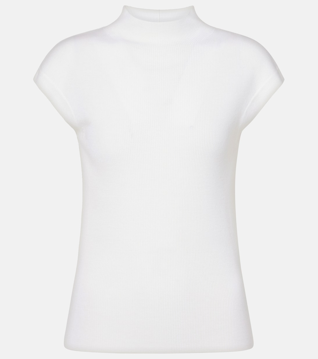 Топ из шерсти с высоким воротом, ребристая вязка Jardin des Orangers, белый
Топ из шерсти с высоким воротом, ребристая вязка Jardin des Orangers, белый