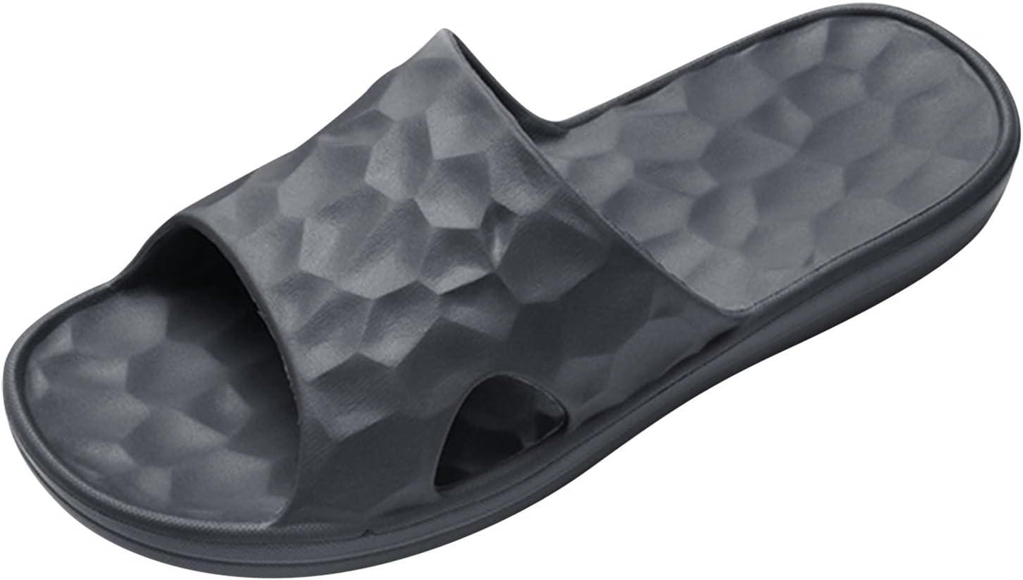 Мужские тапочки на все сезоны с плоской подошвой для дома и ванной, с нескользящей подошвой, открытый носок, легкая модель, мужские летние домашние тапочки Generic, серый
Мужские тапочки на все сезоны с плоской подошвой для дома и ванной, с нескользящей подошвой, открытый носок, легкая модель, мужские летние домашние тапочки Generic, серый