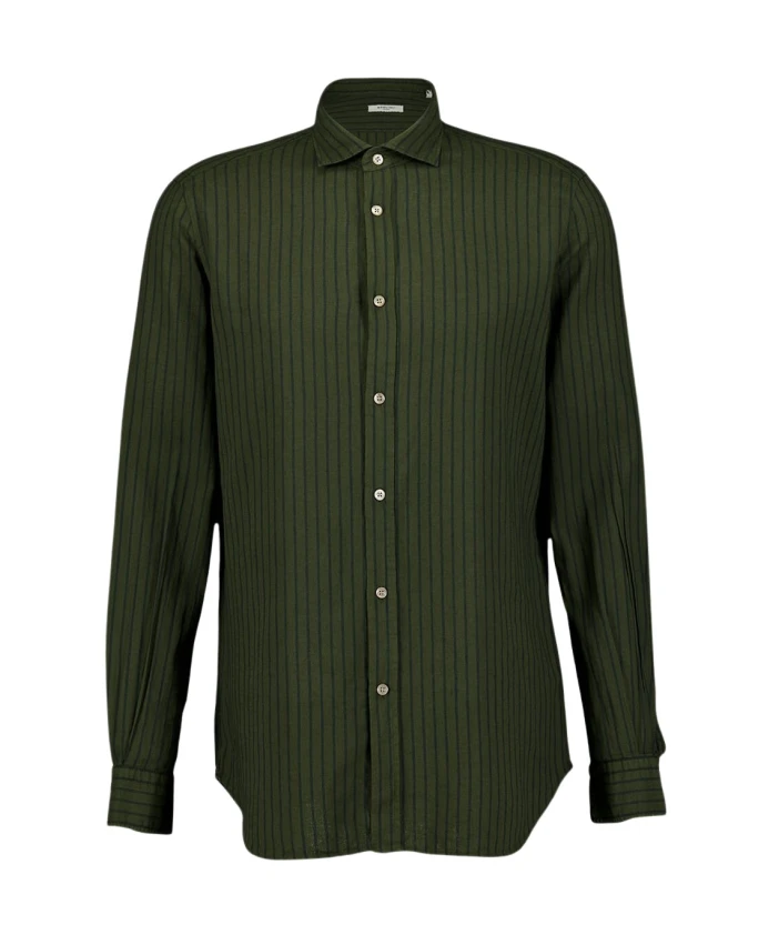 Зеленая полосатая льняная рубашка Boglioli, зеленый
Зеленая полосатая льняная рубашка Boglioli, зеленый