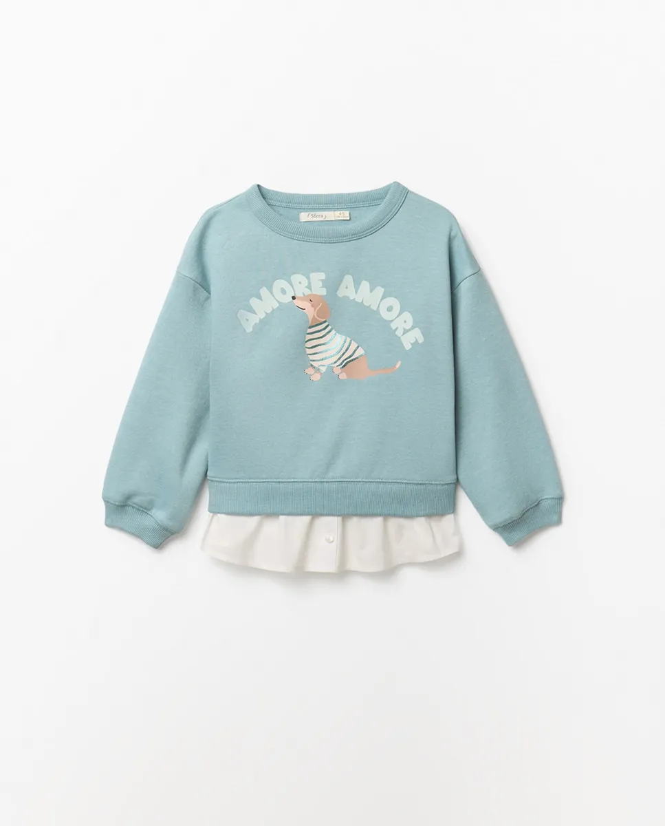 Поддельная толстовка-рубашка Sfera, зеленый
Поддельная толстовка-рубашка Sfera, зеленый