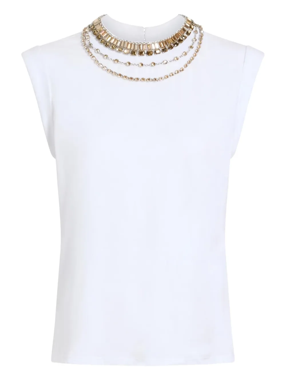 Футболка с короткими рукавами и декором Cinq A Sept, белый
Футболка с короткими рукавами и декором Cinq A Sept, белый