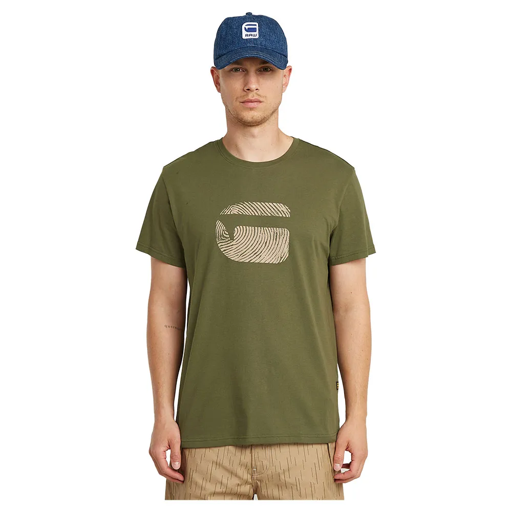 Футболка с коротким рукавом G-Star Finger Print Burger, зеленый 
Футболка с коротким рукавом G-Star Finger Print Burger, зеленый