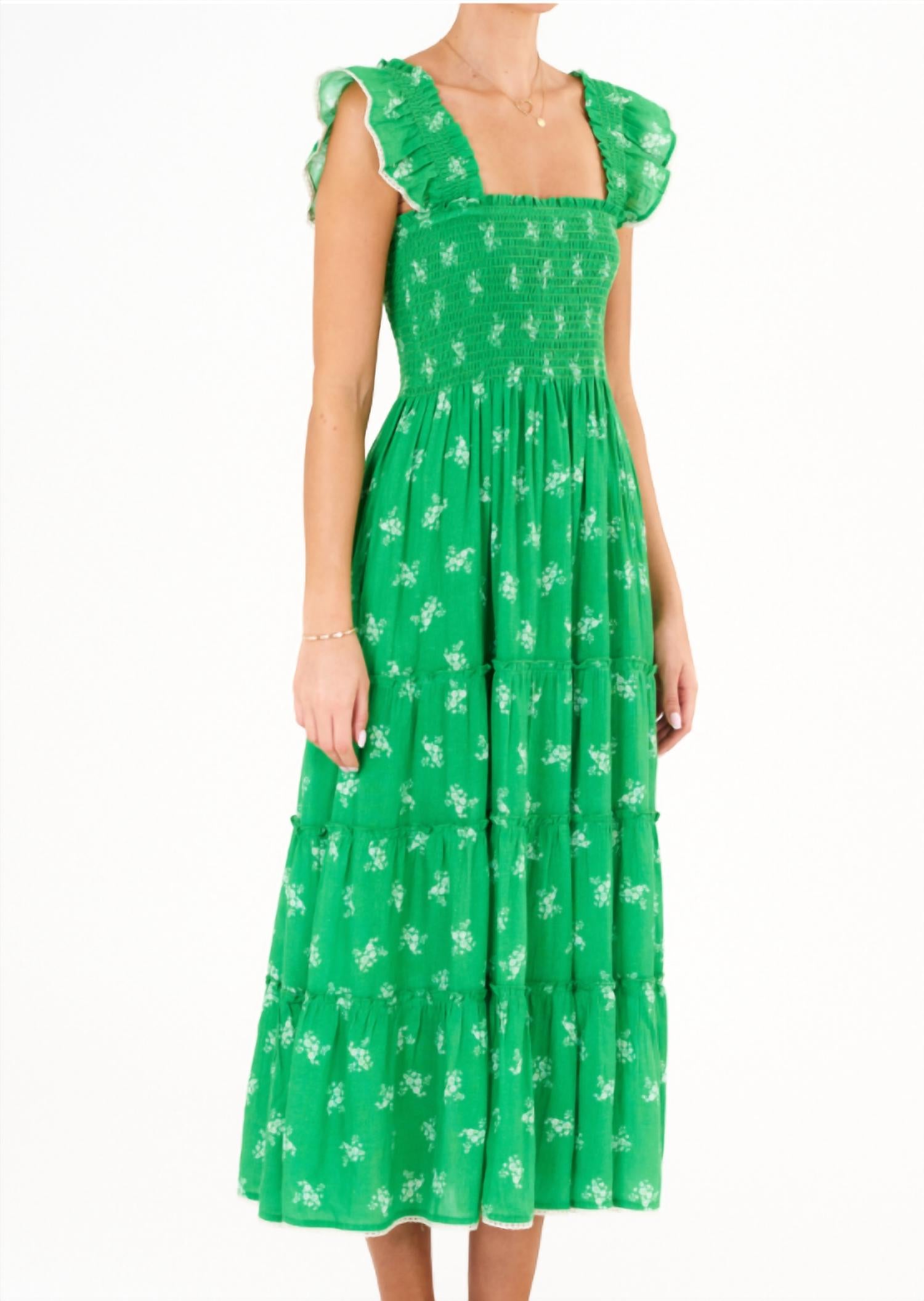 Vivi Print Платье макси с квадратным вырезом в зеленом цвете M.A.B.E.
Vivi Print Платье макси с квадратным вырезом в зеленом цвете M.A.B.E.