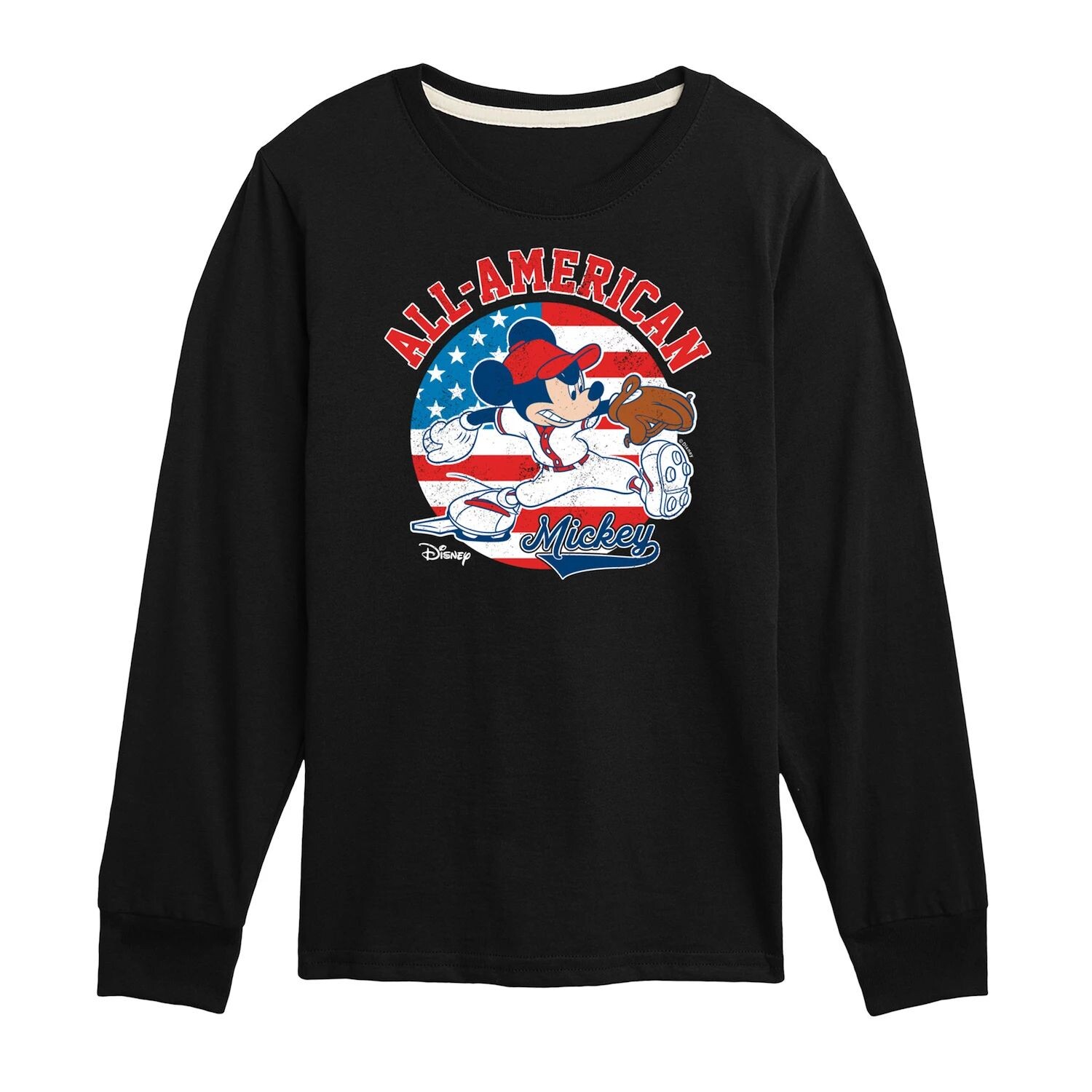 Бейсбольная футболка с длинными рукавами и рисунком Disney для мальчиков 8–20 лет с Микки Маусом Disney, черный
Бейсбольная футболка с длинными рукавами и рисунком Disney для мальчиков 8–20 лет с Микки Маусом Disney, черный