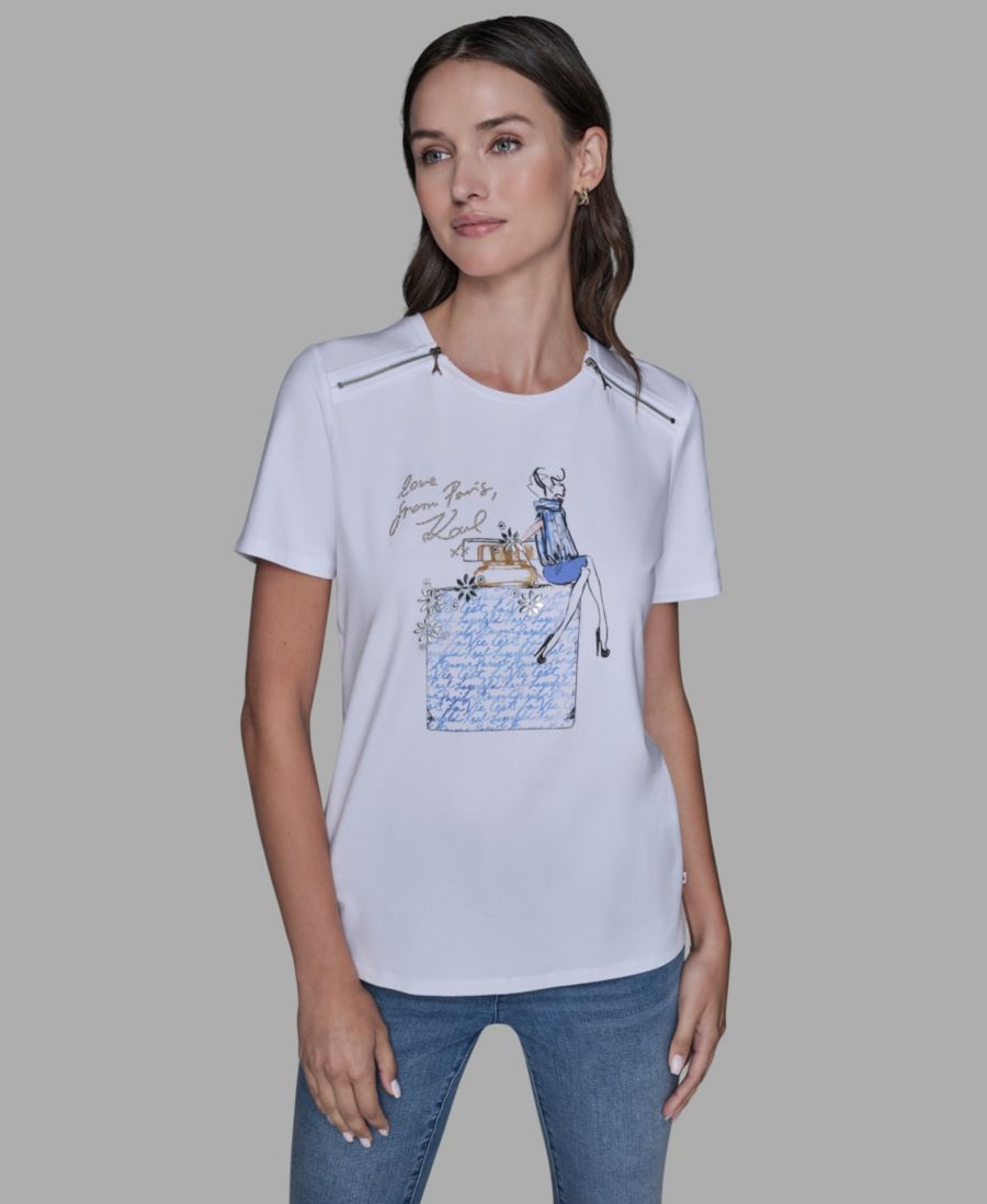 Женская футболка с коротким рукавом и принтом в виде флакона духов KARL LAGERFELD PARIS, White/blue, Белый, Женская футболка с коротким рукавом и принтом в виде флакона духов KARL LAGERFELD PARIS, White/blue
Женская футболка с коротким рукавом и принтом в виде флакона духов KARL LAGERFELD PARIS, White/blue, Белый, Женская футболка с коротким рукавом и принтом в виде флакона духов KARL LAGERFELD PARIS, White/blue