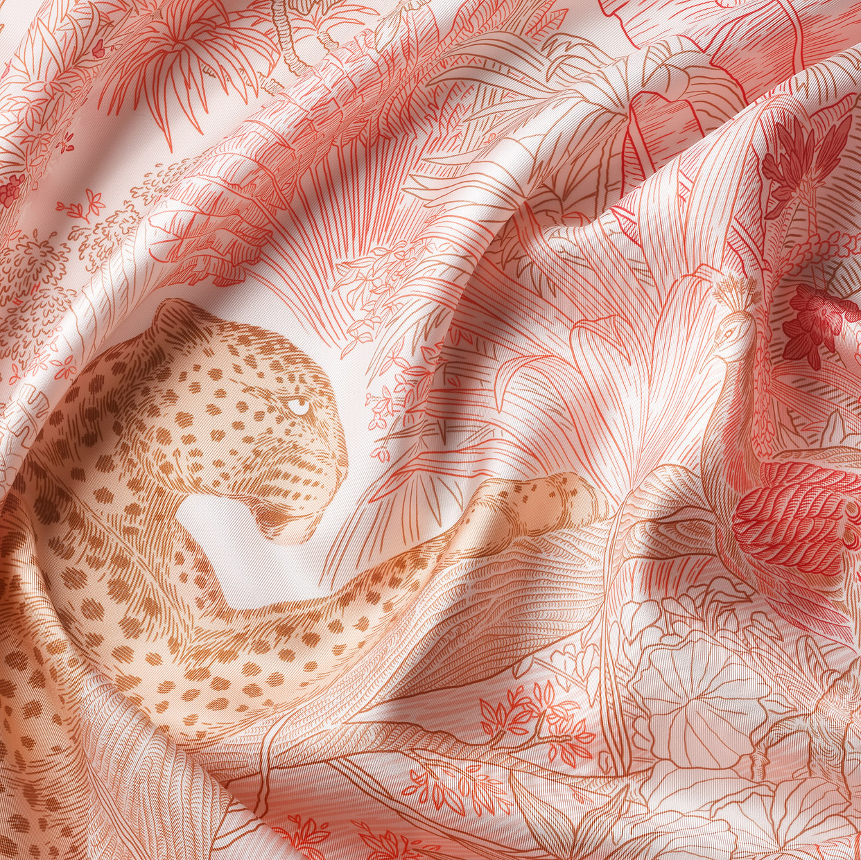 Женский платок Cartier Carré 90, Panthère greenhouse, вишнево-красный шелковый твил
Женский платок Cartier Carré 90, Panthère greenhouse, вишнево-красный шелковый твил