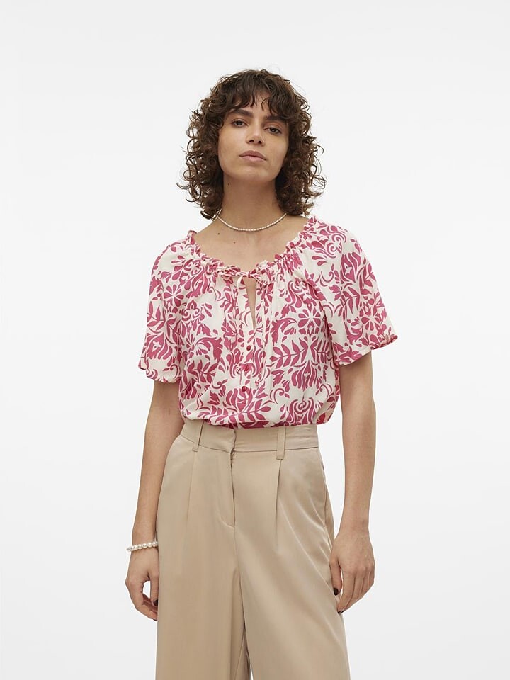 Блуза Vero Moda Imma, цвет pink/creme
Блуза Vero Moda Imma, цвет pink/creme
