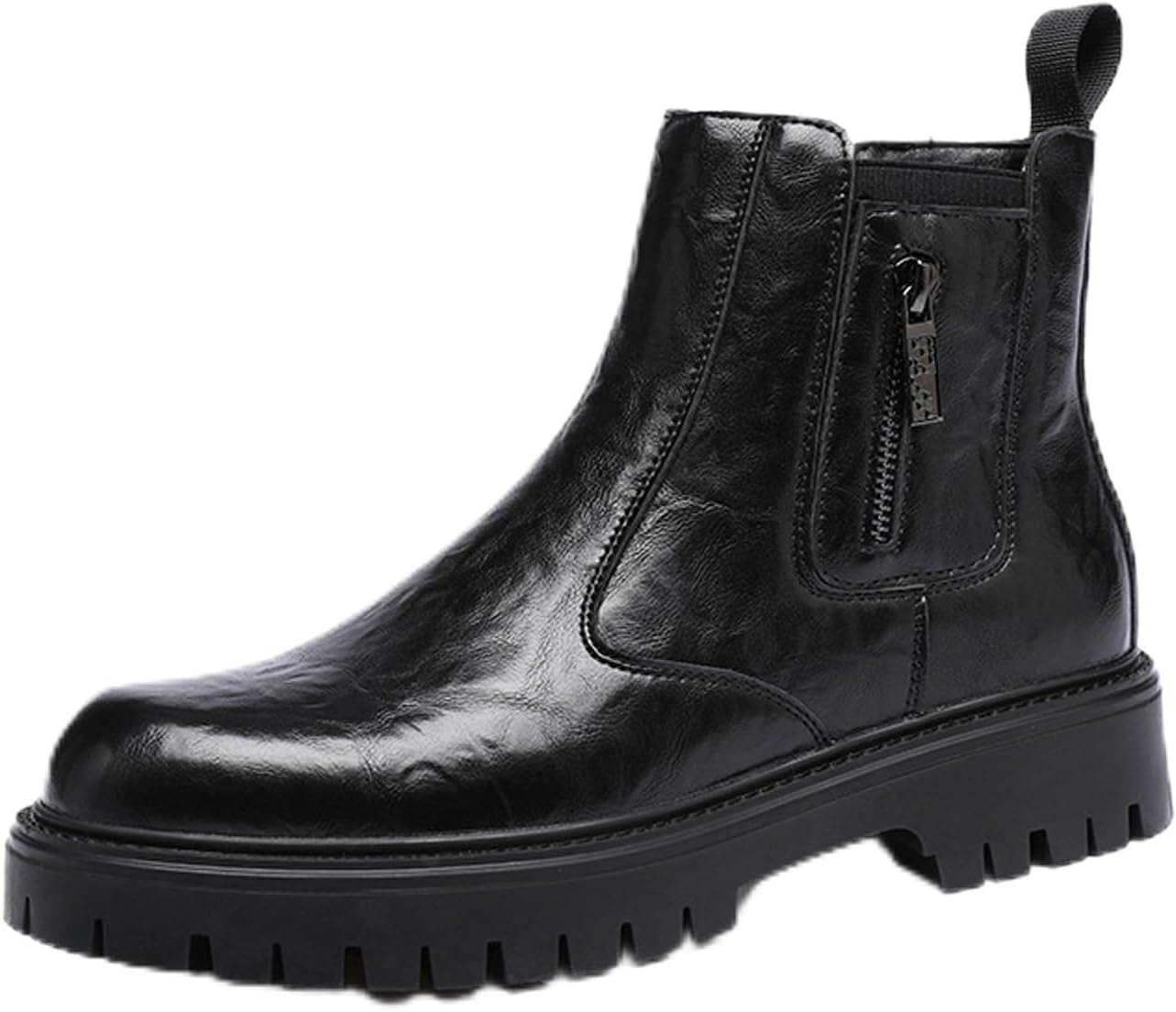 Мужские ботинки Челси на платформе из натуральной кожи, модные с боковой молнией, с противоскользящей подошвой, высоким верхом, мотоботы, удобные, на шнуровке, с круглым носком, для улицы, водонепроницаемые, теплые, повседневные ботильоны Enoegm...
Мужские ботинки Челси на платформе из натуральной кожи, модные с боковой молнией, с противоскользящей подошвой, высоким верхом, мотоботы, удобные, на шнуровке, с круглым носком, для улицы, водонепроницаемые, теплые, повседневные ботильоны Enoegm...