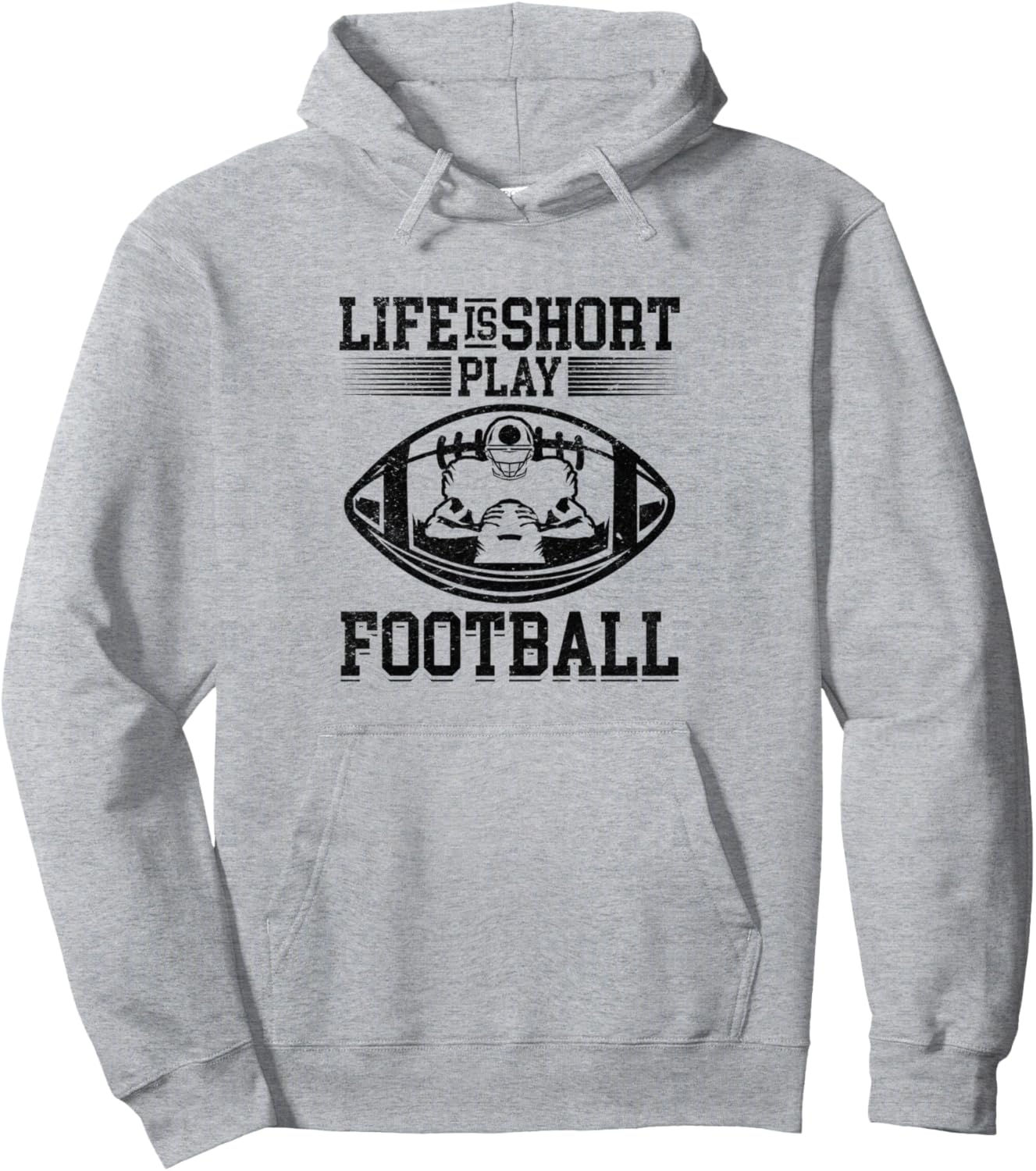 Жизнь коротка. Играй в футбол. Худи American Football Player Football Game, серый
Жизнь коротка. Играй в футбол. Худи American Football Player Football Game, серый