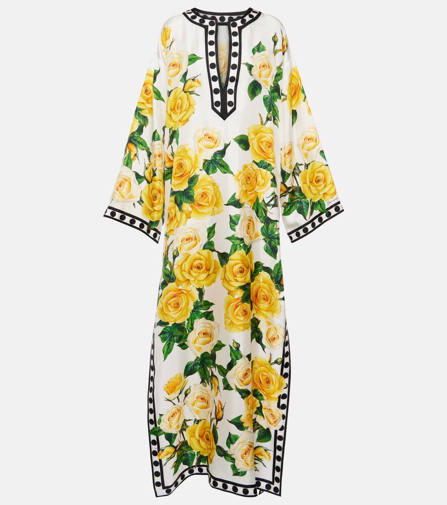 Шелковый кафтан с цветочным принтом Dolce&Gabbana, Rose Gialle Fdo Bco
Шелковый кафтан с цветочным принтом Dolce&Gabbana, Rose Gialle Fdo Bco