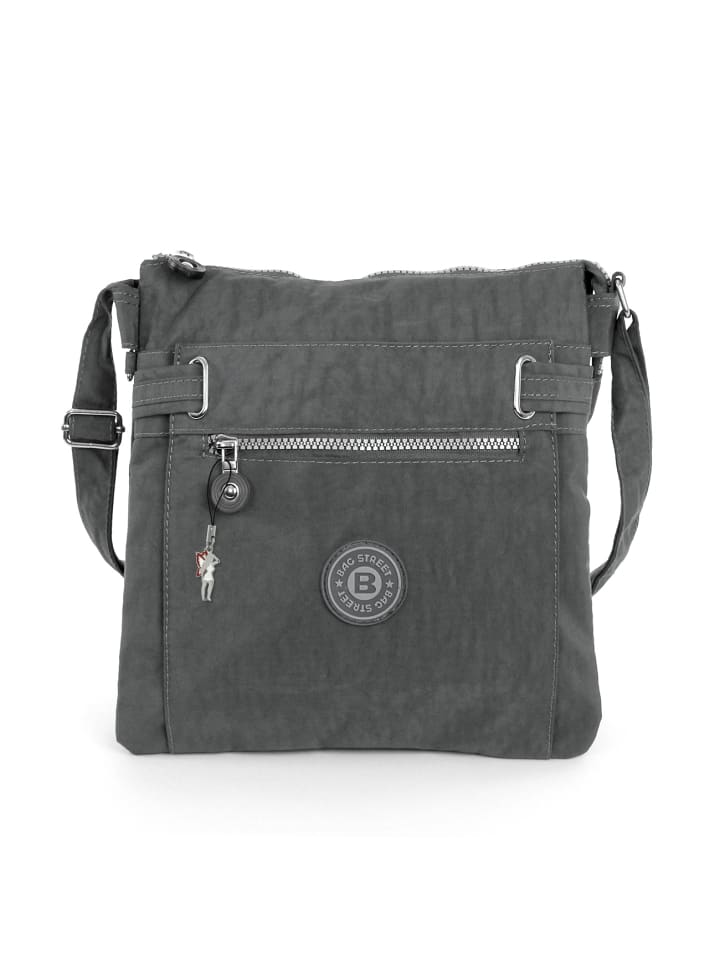 Сумка через плечо, нейлон, серая, примерно 26 см Bag Street
Сумка через плечо, нейлон, серая, примерно 26 см Bag Street