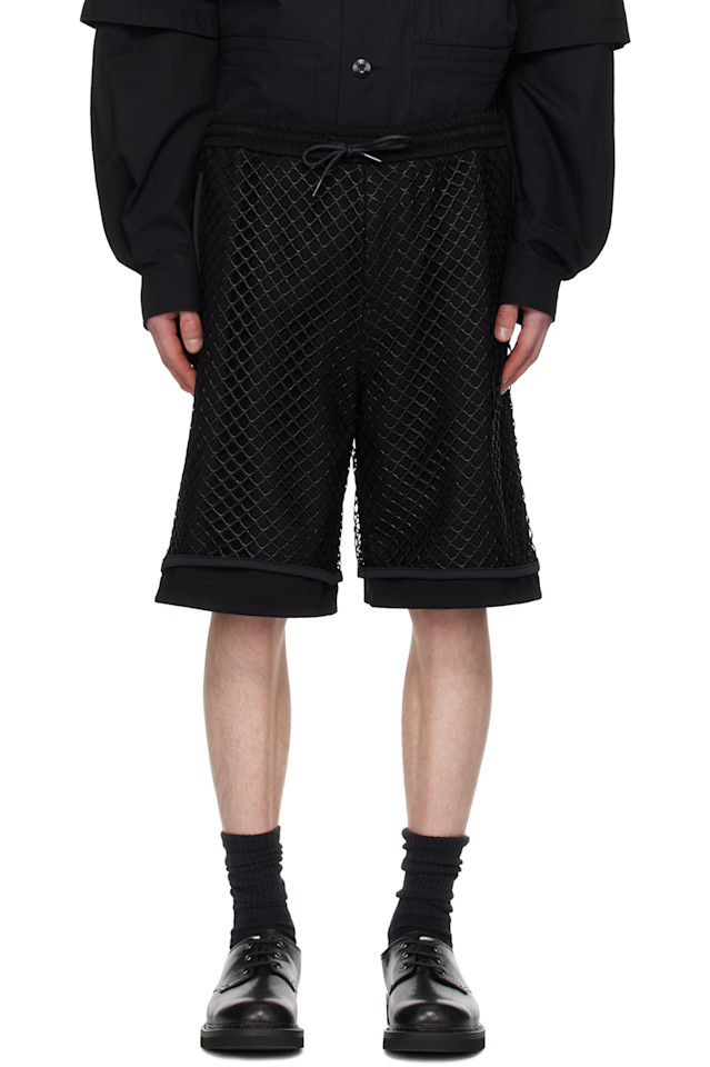 Сетчатые шорты с наслоением Juun.J, серый
Сетчатые шорты с наслоением Juun.J, серый