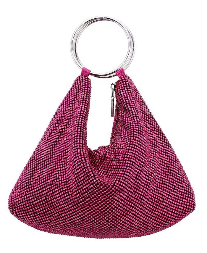 Женская стеклянная сумка-кошелек с двойной ручкой-кольцом из сетчатой ткани Nina, фиолетовый
Женская стеклянная сумка-кошелек с двойной ручкой-кольцом из сетчатой ткани Nina, фиолетовый