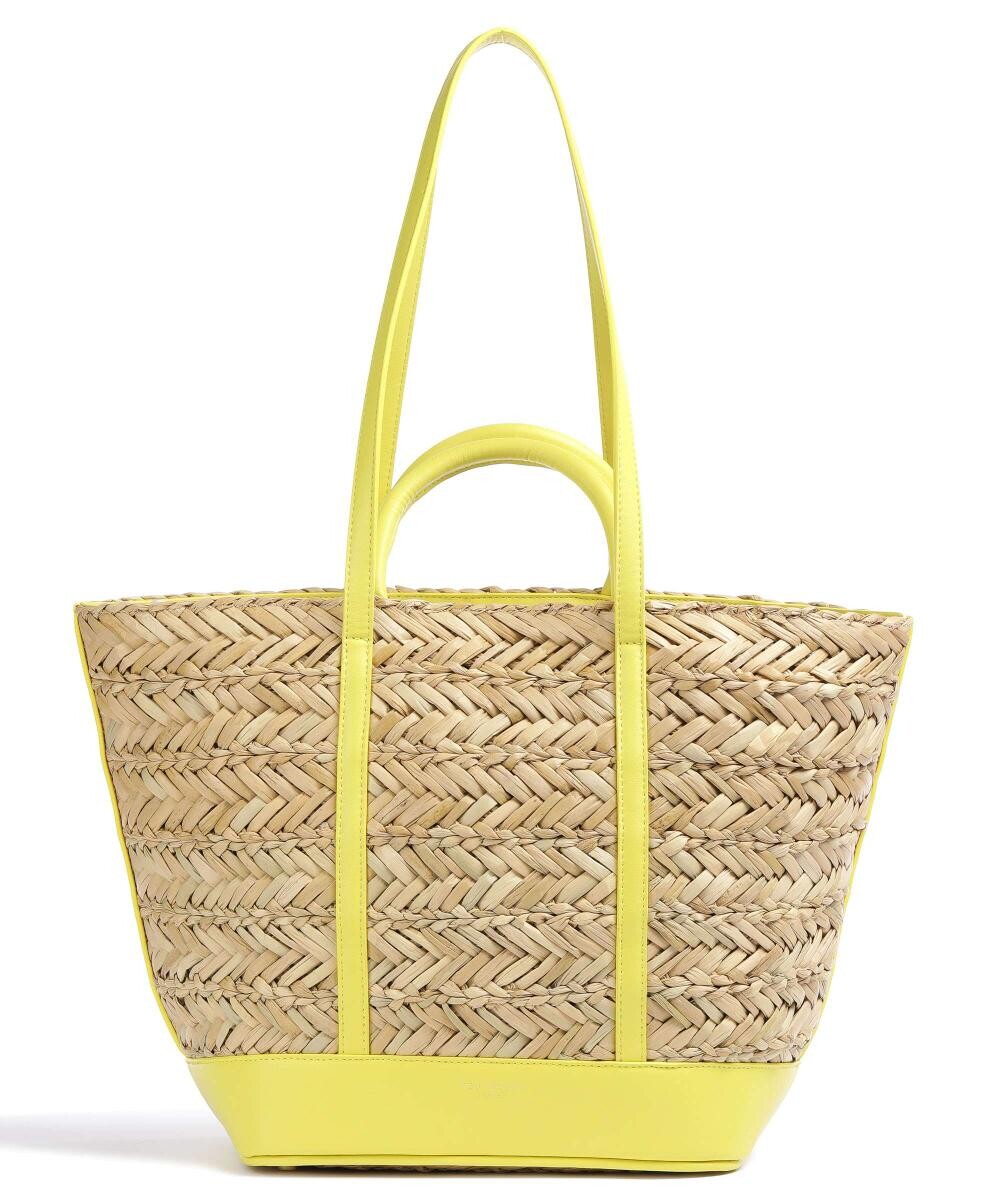 Шопер Ivees из рафии, искусственной кожи Ted Baker, желтый 
Шопер Ivees из рафии, искусственной кожи Ted Baker, желтый