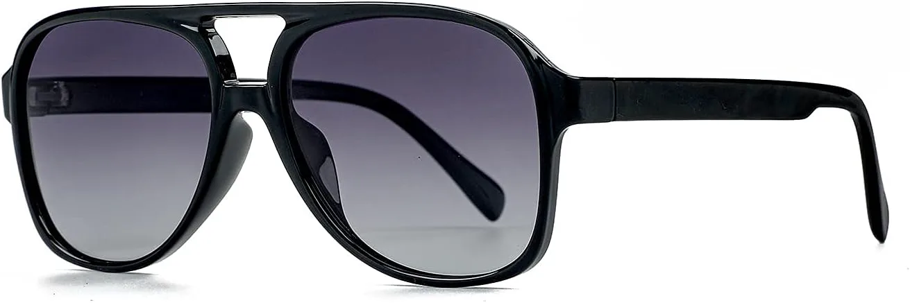 Поляризованные классические винтажные солнцезащитные очки-авиаторы NIDOVIX для мужчин и женщин, большая оправа, ретро-стиль 70-х годов, A2 Black/Gradient Grey
Поляризованные классические винтажные солнцезащитные очки-авиаторы NIDOVIX для мужчин и женщин, большая оправа, ретро-стиль 70-х годов, A2 Black/Gradient Grey