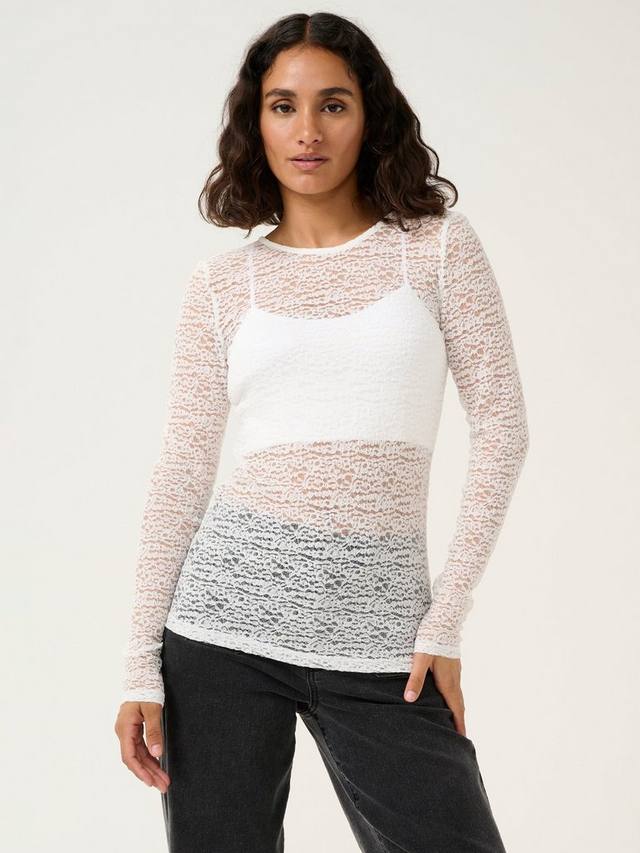 Топ Linda из шифона с кружевными вставками KAFFE, Chalk
Топ Linda из шифона с кружевными вставками KAFFE, Chalk