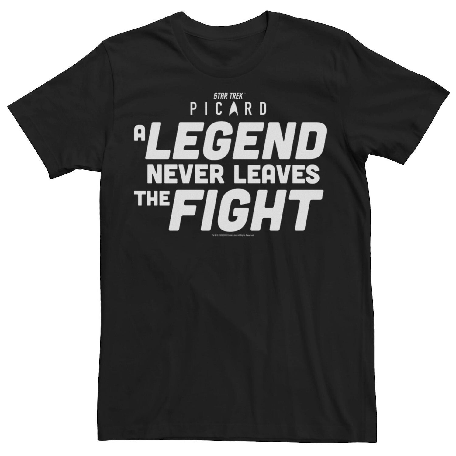 Мужская футболка Star Trek: Picard A Legend Never Leaves The Fight Licensed Character
Мужская футболка Star Trek: Picard A Legend Never Leaves The Fight Licensed Character