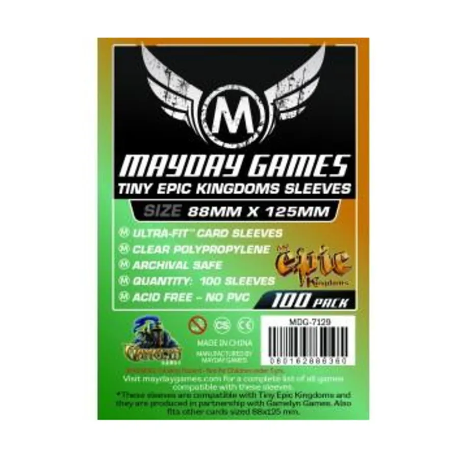 Маленькие рукава эпического королевства (100), Board Game Sleeves (Mayday Games)
Маленькие рукава эпического королевства (100), Board Game Sleeves (Mayday Games)