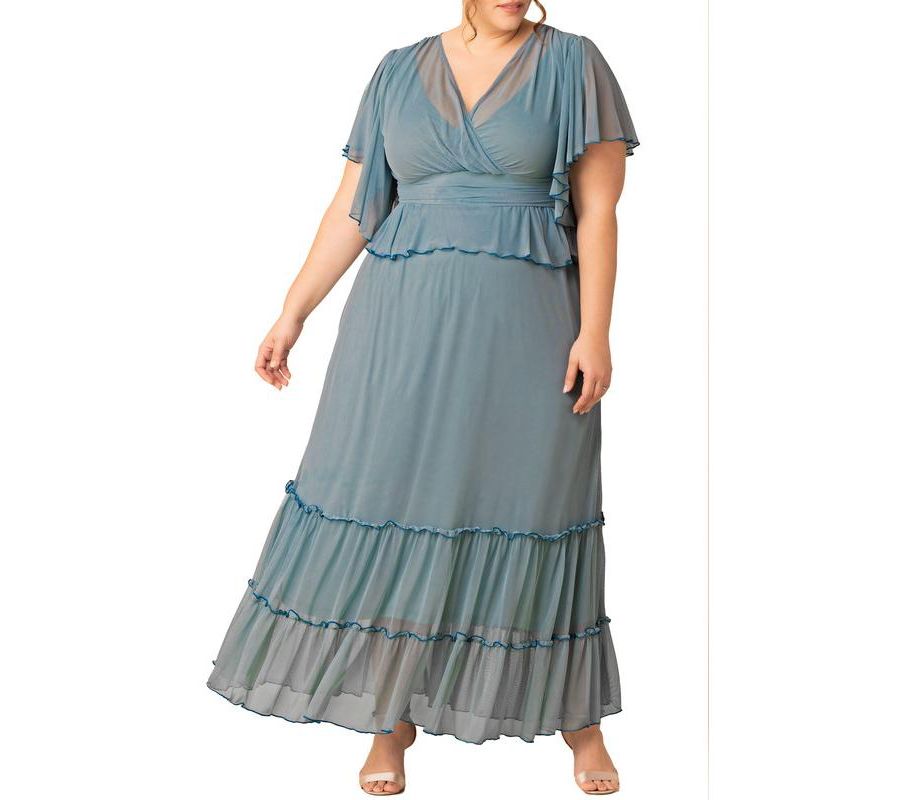 Изящное многоярусное сетчатое платье больших размеров Kiyonna, Sea foam
Изящное многоярусное сетчатое платье больших размеров Kiyonna, Sea foam