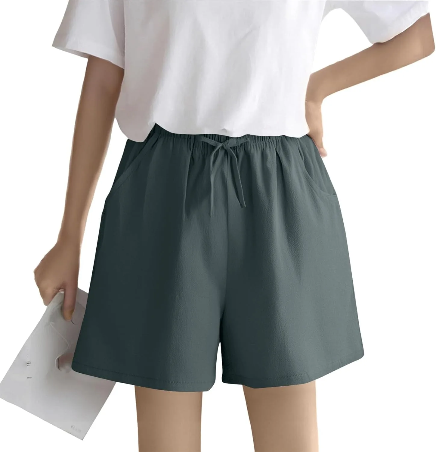 TWGONE Женские льняные бермуды Casual Lightweight Loose Fit
TWGONE Женские льняные бермуды Casual Lightweight Loose Fit