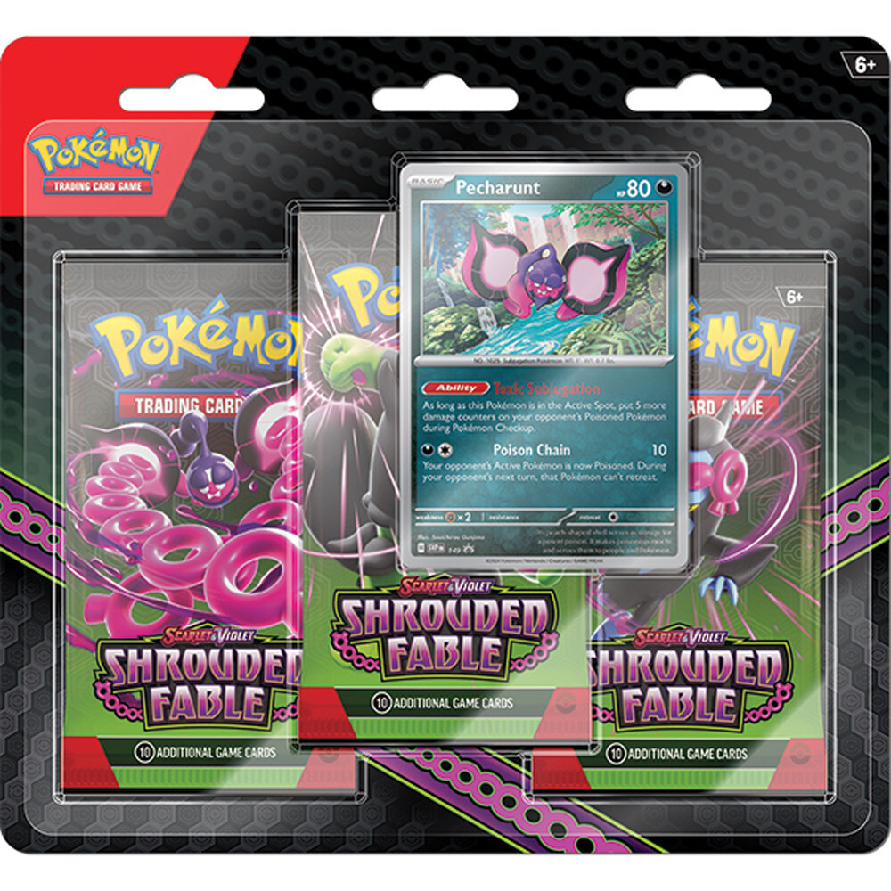 Карточная игра The Pokemon Company Int'l Pokemon TCG: Scarlet & Violet: Shrouded Fable - Three-Booster Blister Pack
Карточная игра The Pokemon Company Int'l Pokemon TCG: Scarlet & Violet: Shrouded Fable - Three-Booster Blister Pack