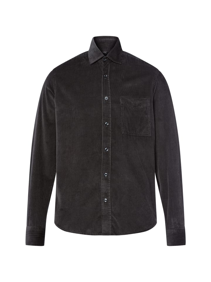 Рубашка из вельвета антрацитового цвета Nils Sundström
Рубашка из вельвета антрацитового цвета Nils Sundström