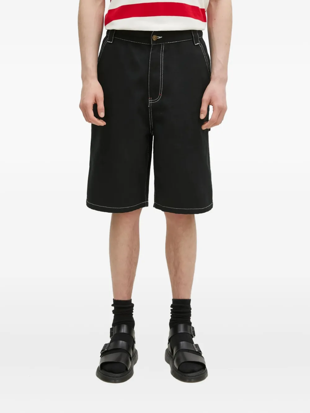 Джинсовые шорты с контрастной строчкой ICECREAM, черный
Джинсовые шорты с контрастной строчкой ICECREAM, черный