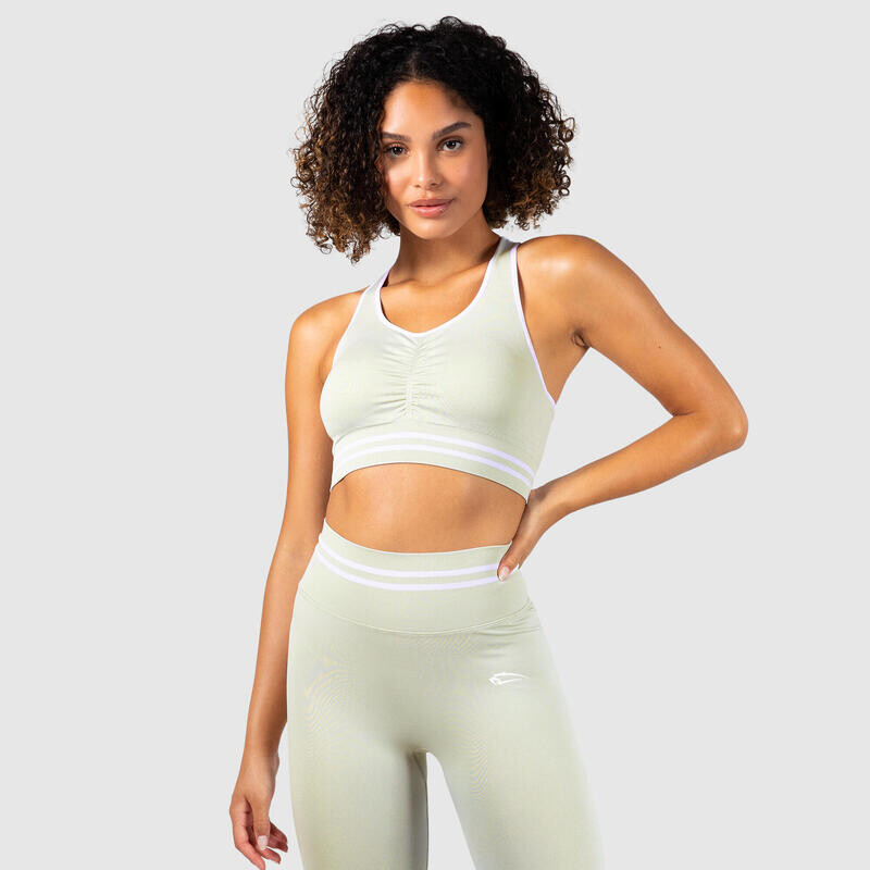 Женский спортивный бюстгальтер Jullian светло-серый для спорта и отдыха SMILODOX, цвет grau