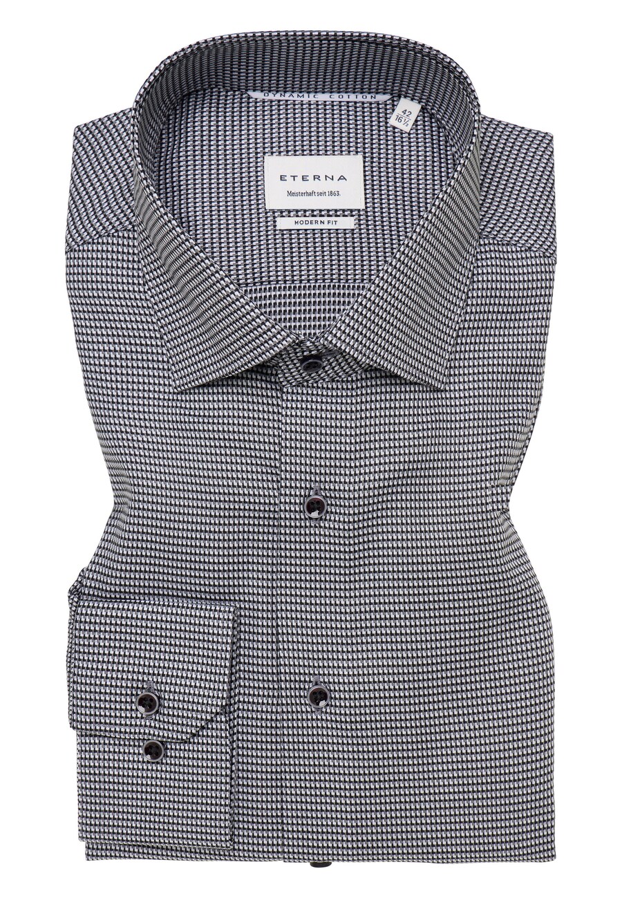 Рубашка делового покроя Regular Fit ETERNA, черный/белый
Рубашка делового покроя Regular Fit ETERNA, черный/белый