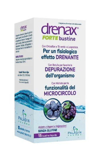 Drenax Forte Blueberry Sachets 15 шт. в упаковке, дренажная добавка
Drenax Forte Blueberry Sachets 15 шт. в упаковке, дренажная добавка