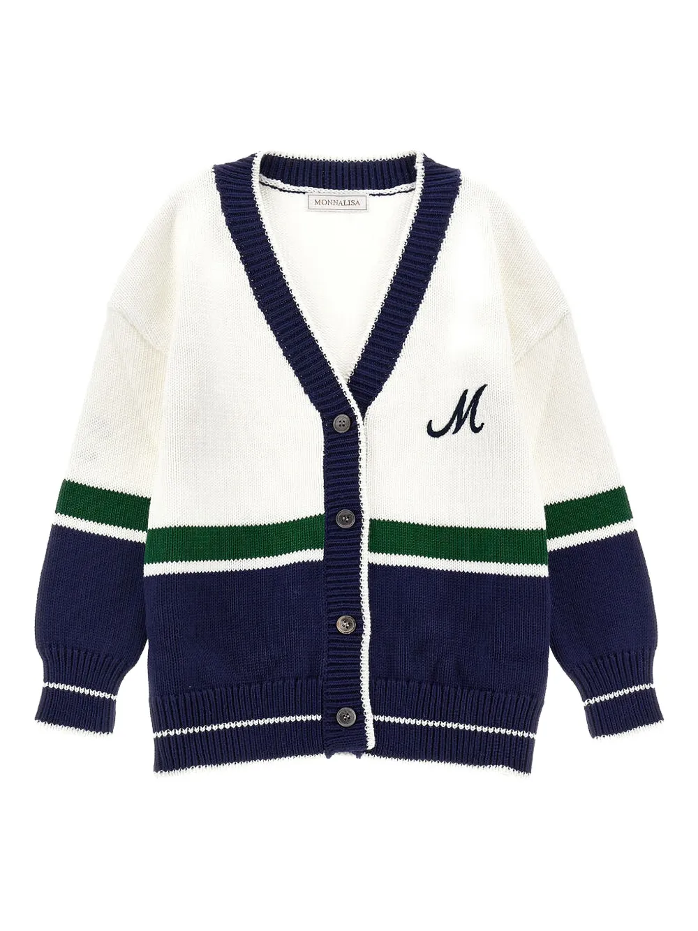 Кардиган в полоску Monnalisa, синий
Кардиган в полоску Monnalisa, синий