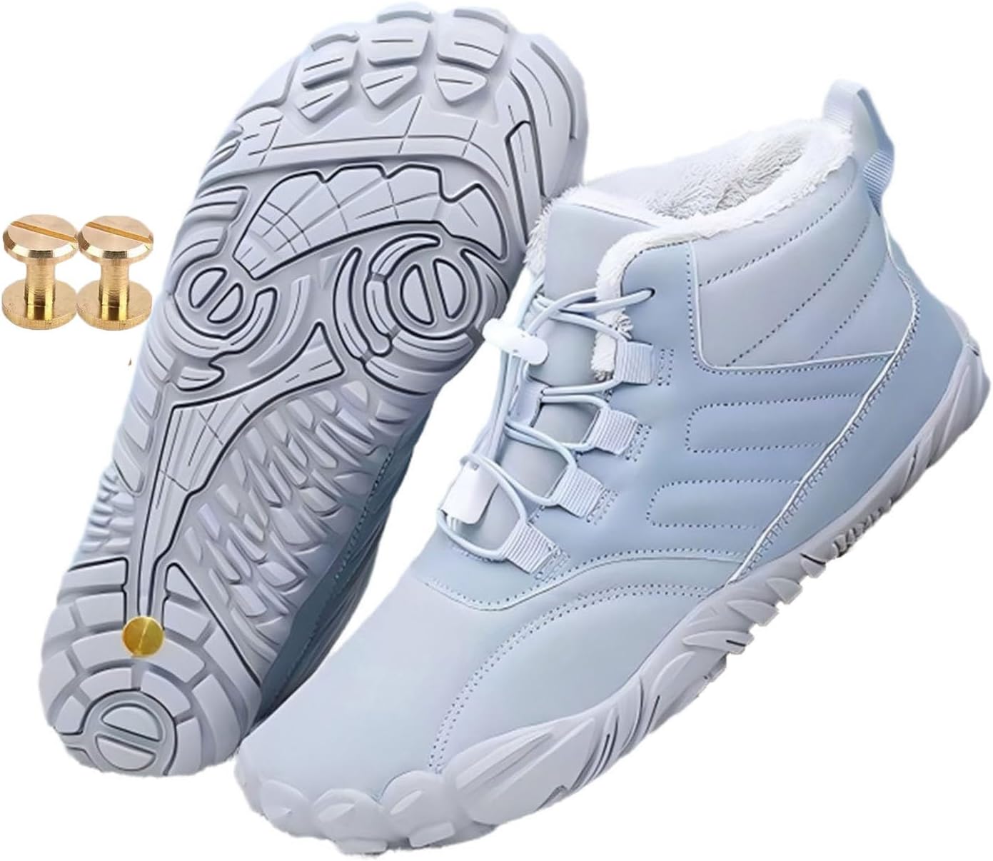 Зимние заземляющие ботинки с медью, зимние комфортные походные обувь для женщин и мужчин, с прочными винтами из чистой меди Generic, светло-голубой
Зимние заземляющие ботинки с медью, зимние комфортные походные обувь для женщин и мужчин, с прочными винтами из чистой меди Generic, светло-голубой