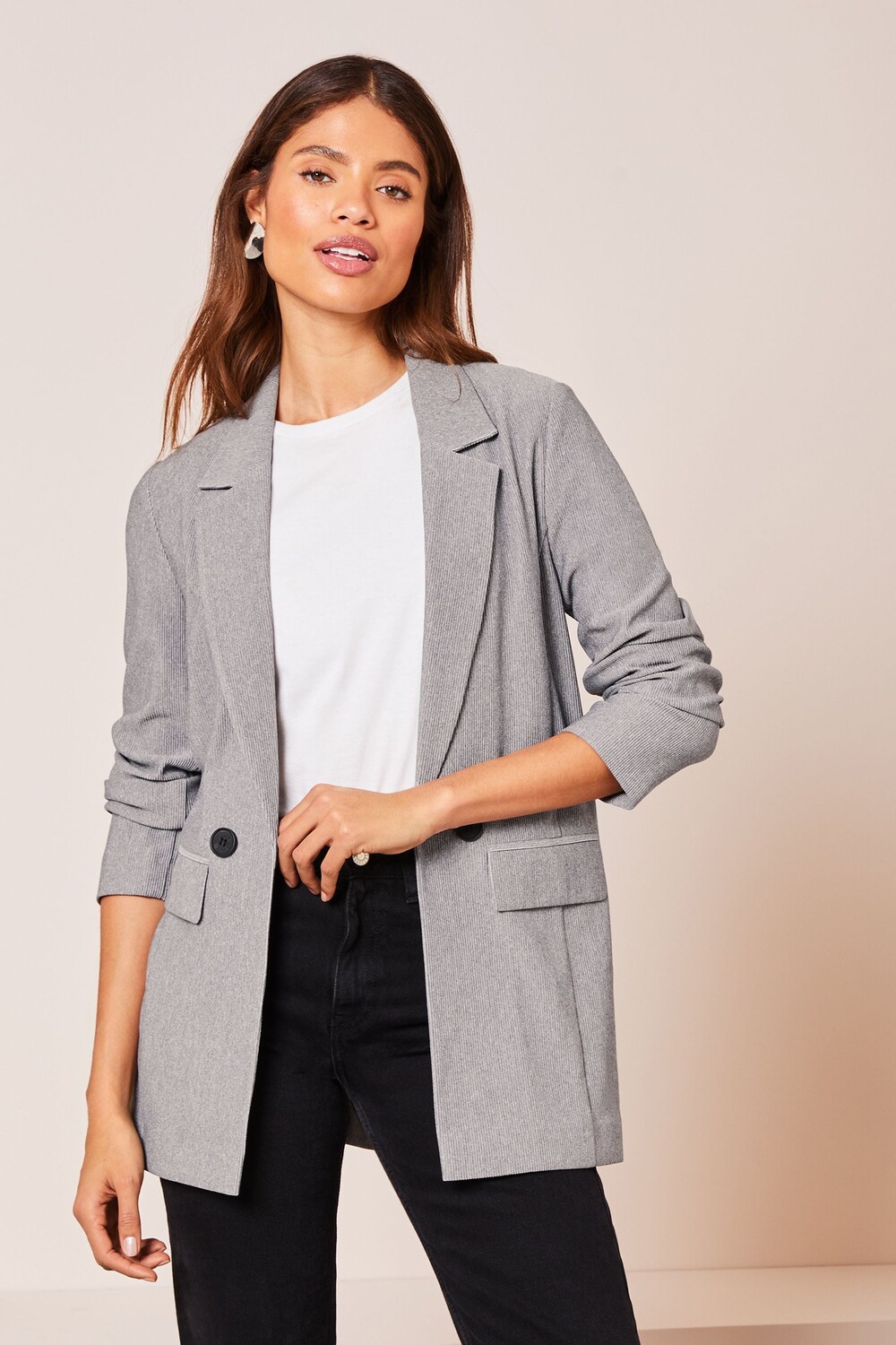 Жакет из джерси в рубчик Lipsy, серый
Жакет из джерси в рубчик Lipsy, серый