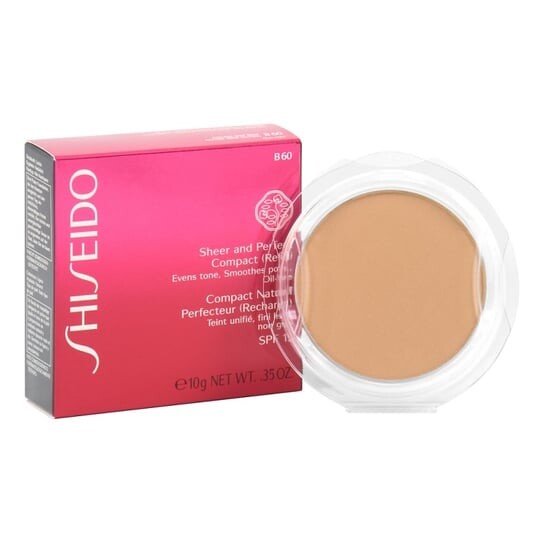 Компактная пудра B60 Natural Deep Beige, сменный блок, 10 г Shiseido, Sheer & Perfect
Компактная пудра B60 Natural Deep Beige, сменный блок, 10 г Shiseido, Sheer & Perfect
