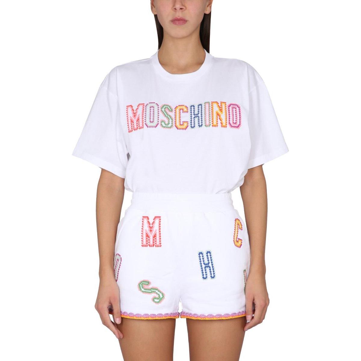 Moschino Женская белая футболка с круглым вырезом, умеренно прямой крой, Белый, Moschino Женская белая футболка с круглым вырезом, умеренно прямой крой
Moschino Женская белая футболка с круглым вырезом, умеренно прямой крой, Белый, Moschino Женская белая футболка с круглым вырезом, умеренно прямой крой