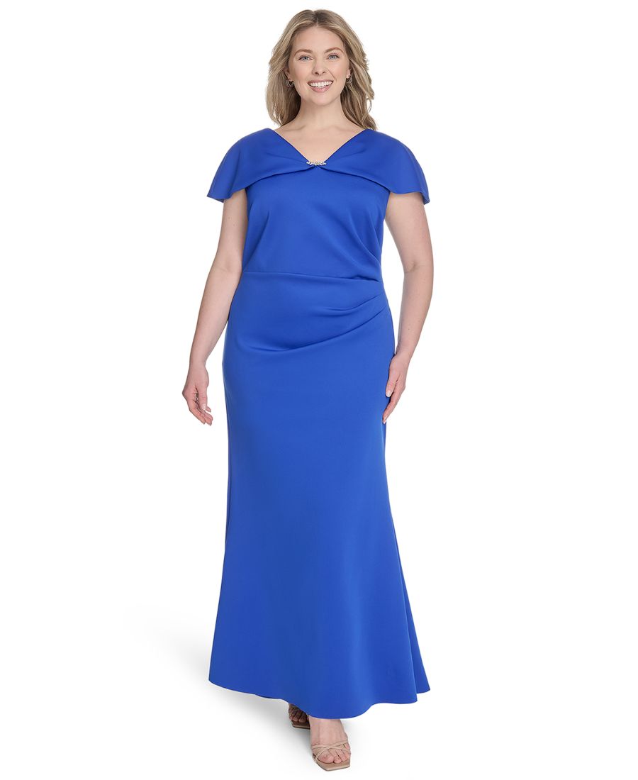 Платье-накидка большого размера из ткани дайвинг Jessica Howard, Cobalt
Платье-накидка большого размера из ткани дайвинг Jessica Howard, Cobalt