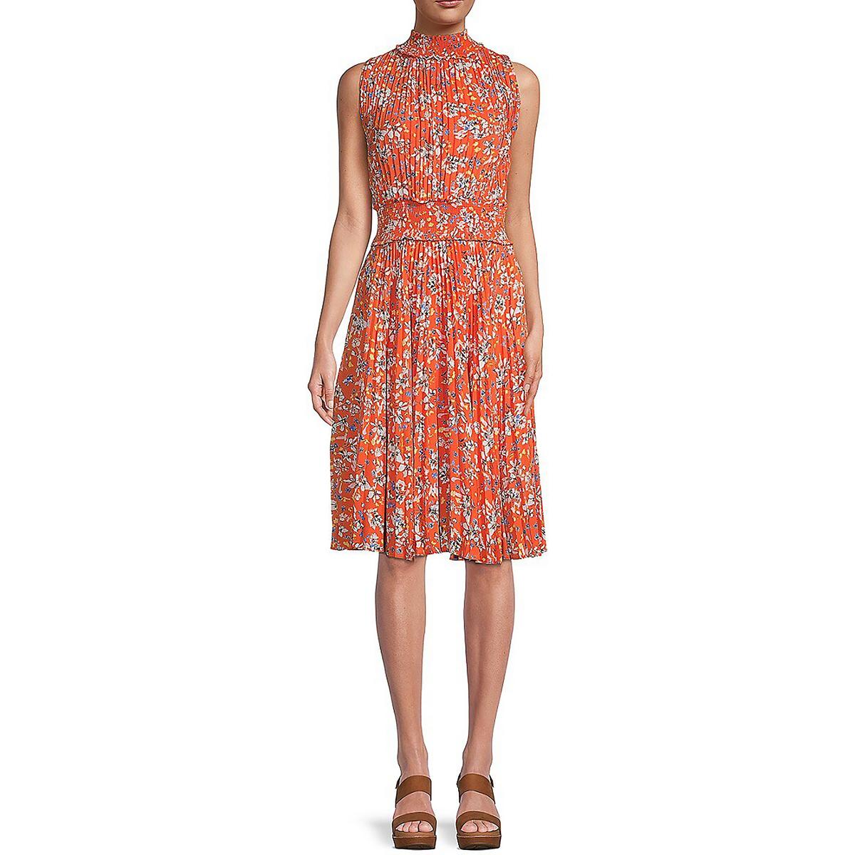 Женское мини-платье с цветочным принтом и расклешенной юбкой Nanette Nanette Lepore, оранжевый
Женское мини-платье с цветочным принтом и расклешенной юбкой Nanette Nanette Lepore, оранжевый