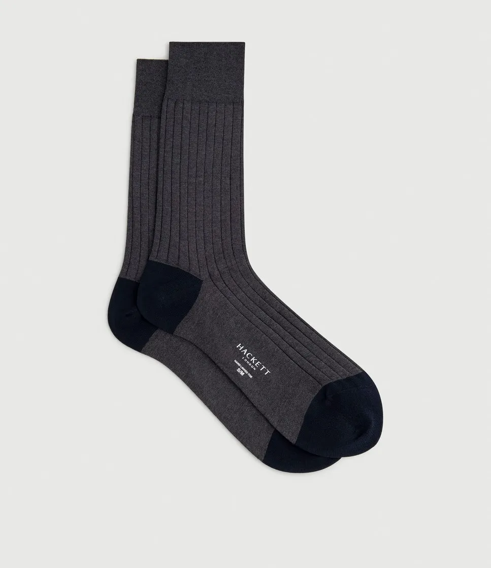 Мужские ребристые носки из мерсеризованного хлопка Hackett, темно-серый
Мужские ребристые носки из мерсеризованного хлопка Hackett, темно-серый