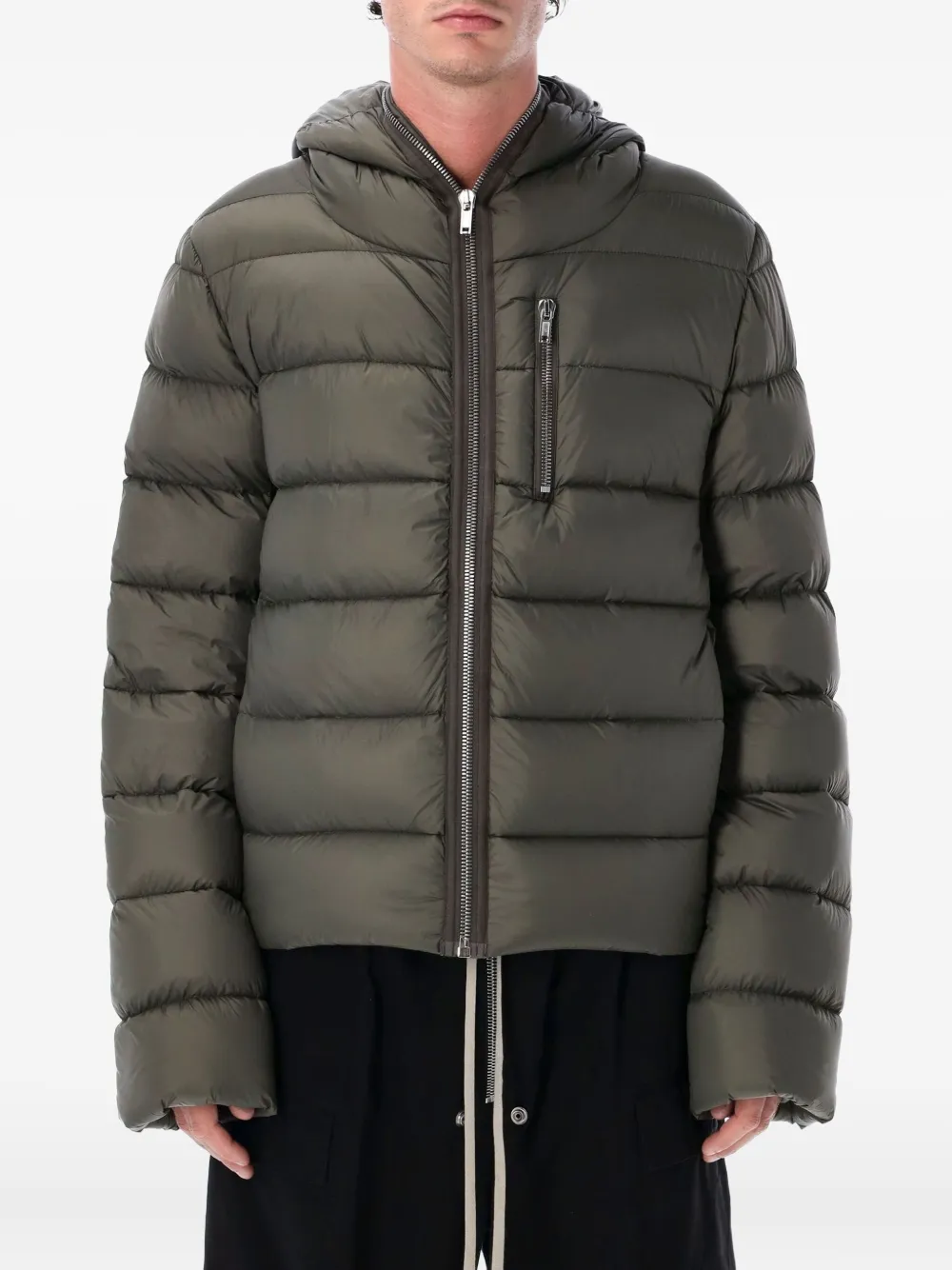Стеганая куртка-пуховик с капюшоном Gimp Rick Owens, серый
Стеганая куртка-пуховик с капюшоном Gimp Rick Owens, серый