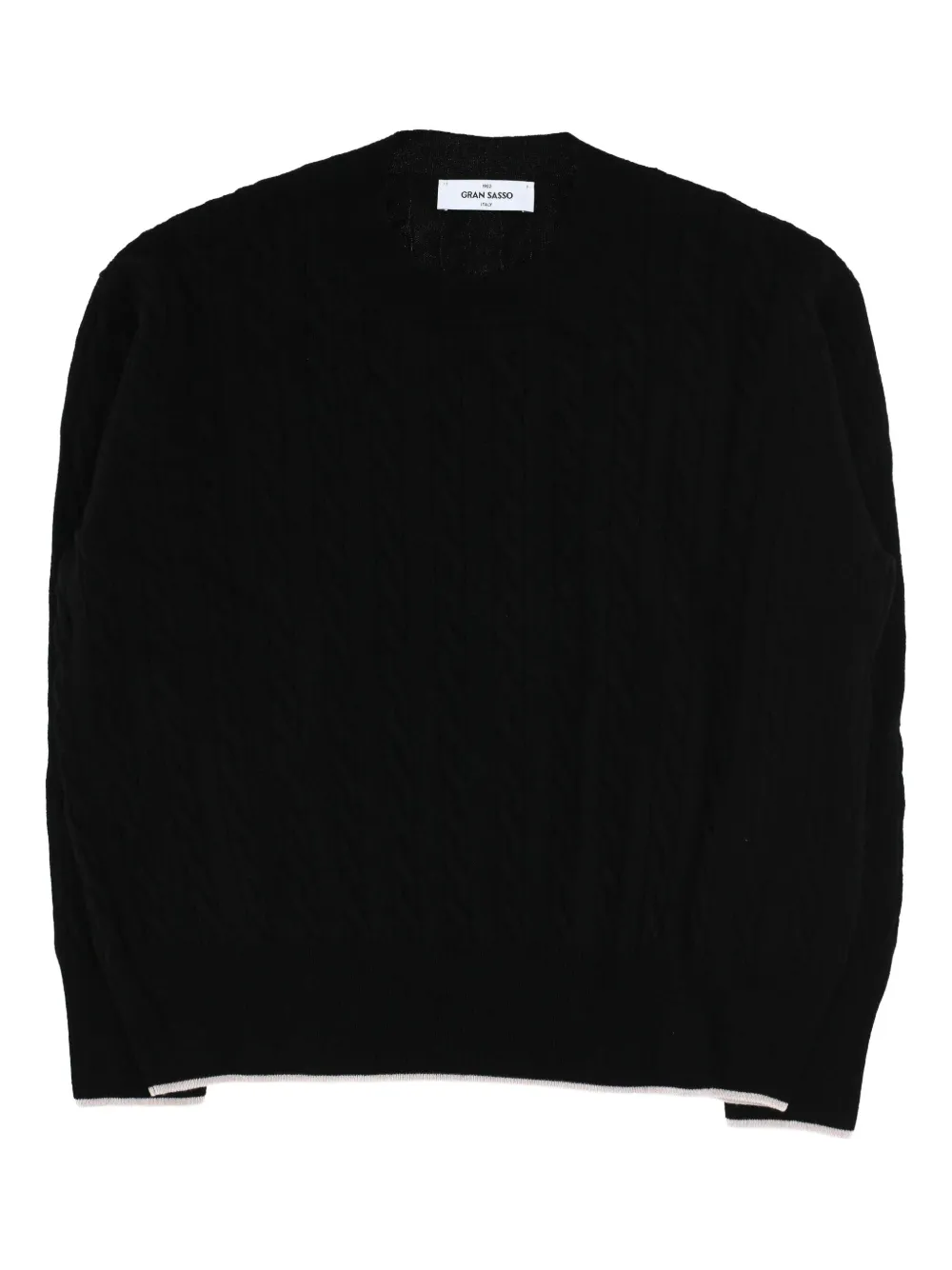 Свитер из шерстяной смеси с косами Gran Sasso, черный
Свитер из шерстяной смеси с косами Gran Sasso, черный