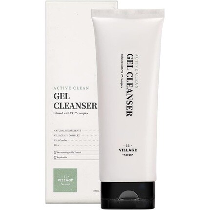 VILLAGE 11 FACTORY Active Clean Gel Cleanser 100 мл AHA BHA для жирной и склонной к акне кожи pH 5,5 Village11factory
VILLAGE 11 FACTORY Active Clean Gel Cleanser 100 мл AHA BHA для жирной и склонной к акне кожи pH 5,5 Village11factory